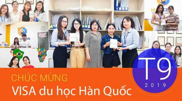 Chúc mừng VISA du học Hàn Quốc Kỳ T9/2019